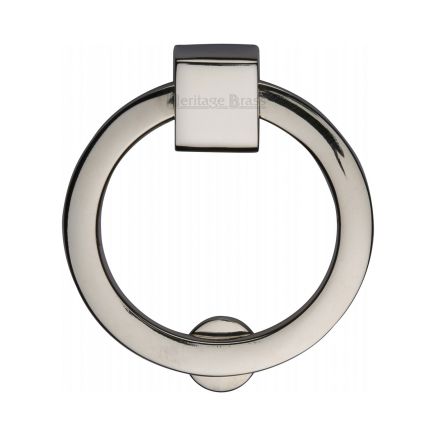 Heritage Brass Round Drop Pull Polished Nickel finish