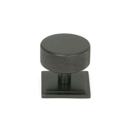 Aged Bronze Brompton Cabinet Knob - 38mm (Square)