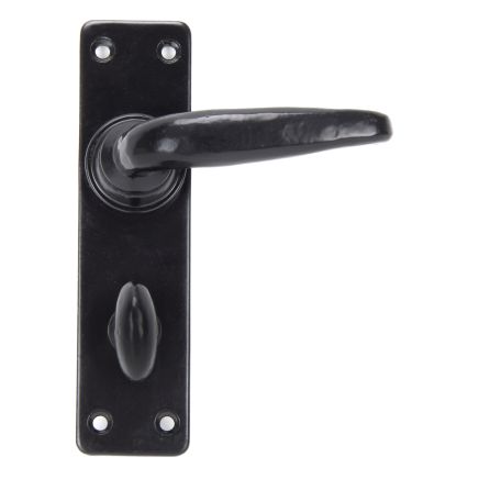 Black Smooth Lever Bathroom Set