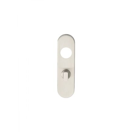 170 X 45 X 8mm Steelworx Radius Backplates - Bathroom (57mm c/c) + Small Turn & Release - Satin Stainless Steel