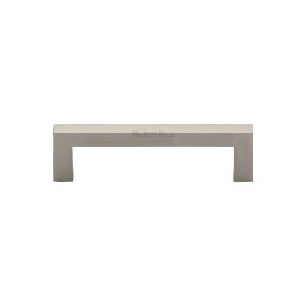 Heritage Brass Cabinet Pull City Design 96mm CTC Satin Nickel Finish