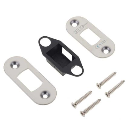 Jedo Radiused Accessory Packs for Heavy Duty Tubular Deadbolts Polished Stainless Steel - By Frelan Hardware - JL-ACDRPSS