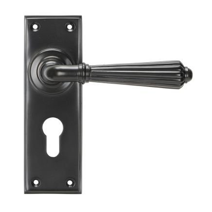 Aged Bronze Hinton Lever Euro Lock Set