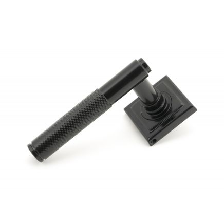 Black Brompton Lever on Rose Set (Square Rose)