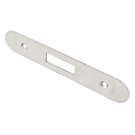 Easi T Forend Strikes & Fixing Pack Deadlocks-Bright Stainless Steel-Radius Forend - Bright Stainless Steel