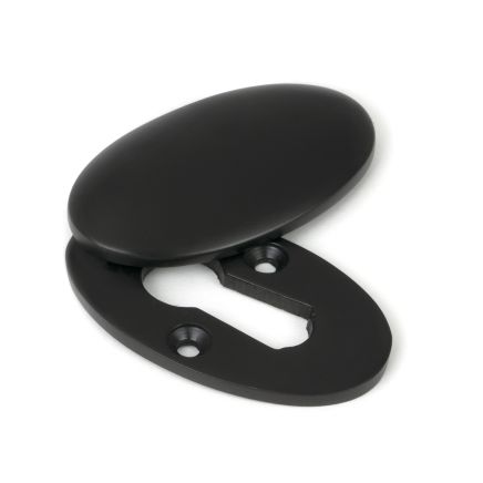 Aged Bronze Oval Escutcheon & Cover