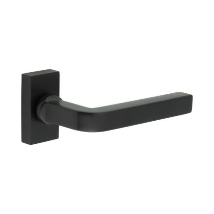 CR-104 Black Multi Point Rectangular Rose Door Handle - By Frelan Hardware - CR-104D4MB