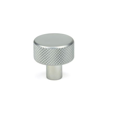 Satin Chrome Brompton Cabinet Knob - 25mm (No rose)
