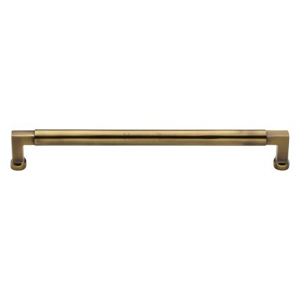 Heritage Brass Cabinet Pull Bauhaus Design 254mm CTC Antique Brass Finish