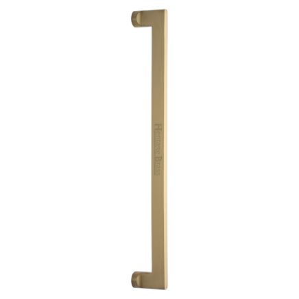 Heritage Brass Door Pull Handle Apollo Design 460mm Satin Brass Finish