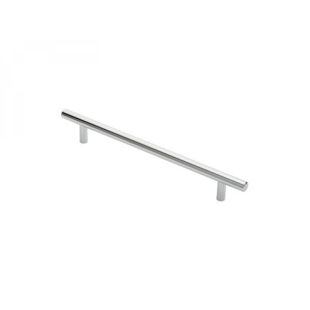Steel T-Bar Handle 192mm - Polished Chrome