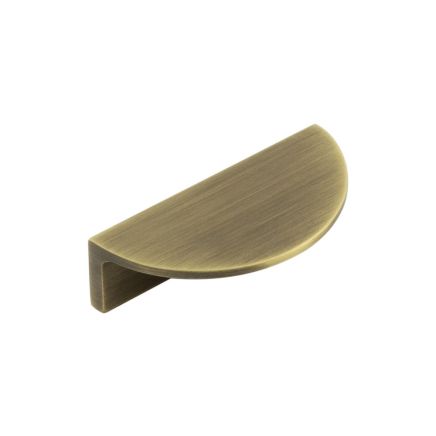 Burlington 80mm Antique Brass Half Moon Cabinet Handle - By Frelan Hardware - BUR610AB