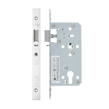 Zoo Hardware 2 Piece - DIN night latch - 72mm c/c - backset 55mm - Stainless Steel