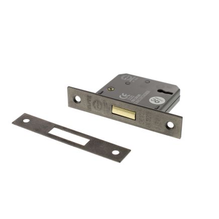 Atlantic 3 Lever Key Deadlock [CE] Keyed Alike 2.5" - Distressed Silver