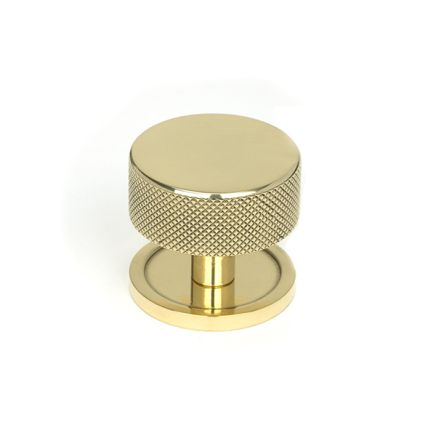 Polished Brass Brompton Cabinet Knob - 38mm (Plain)