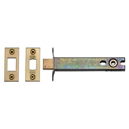 5" Tubular Bathroom Bolt  Satin Brass