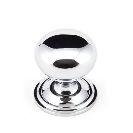 Polished Chrome Mushroom Cabinet Knob 32mm