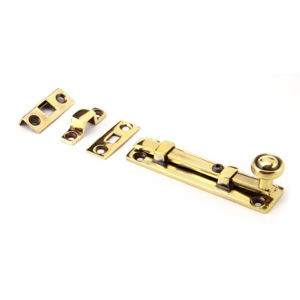 Aged Brass 4" Universal Bolt