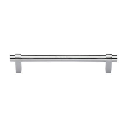 Heritage Brass Cabinet Pull Industrial Design 192mm CTC Satin Chrome Finish