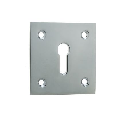 Jedo Square Open Escutcheon 50x50mm Polished Chrome - By Frelan Hardware - JV153PC