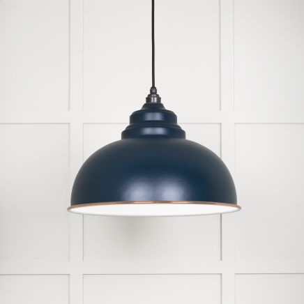 White Gloss Harborne Pendant in Dusk