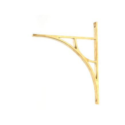 Polished Brass Tyne Shelf Bracket (314mm x 250mm)