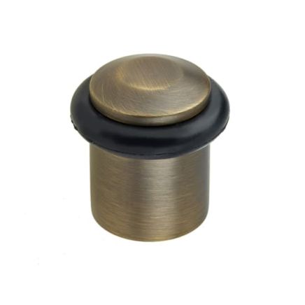 Burlington Chamfered Door Stops Antique Brass - By Frelan Hardware - BUR961AB