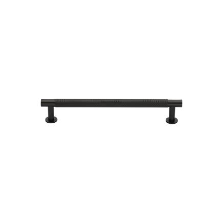 Heritage Brass Cabinet Pull Partial Knurled Design with 16mm Rose 96mm CTC Matt Bronze finish