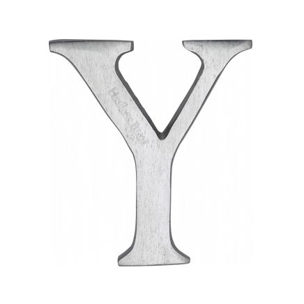 Heritage Brass Alphabet Y Pin Fix 51mm (2") Satin Chrome Finish