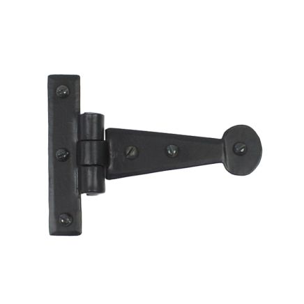 Black 4" Penny End T Hinge (pair)