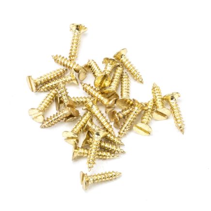 Polished Brass SS 4x½" Countersunk Screws (25)
