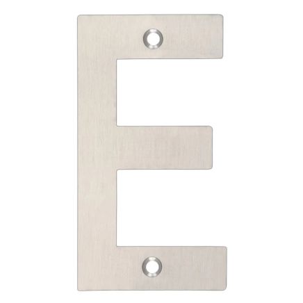 Zoo Hardware Letter - E - 75mm - Satin Stainless