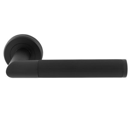 Serozzetta Trend Lines Lever On Rose   - Matt Black