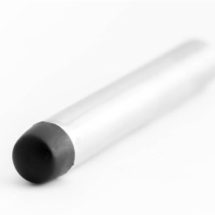Jedo Cylinder Wall mounted Door Stop without Rose 70mm Satin Chrome - By Frelan Hardware - JV9559ASC