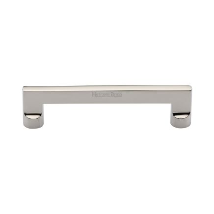 Heritage Brass Cabinet Pull Apollo Design 128mm CTC Polished Nickel Finish