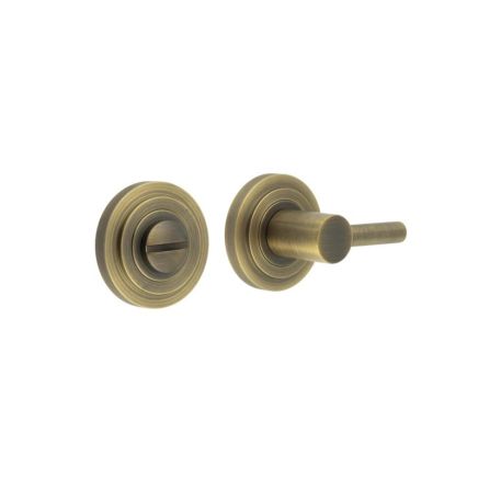 Burlington Easy Turn & Release Stepped Rose Antique Brass - By Frelan Hardware - BUR-82AB-52AB