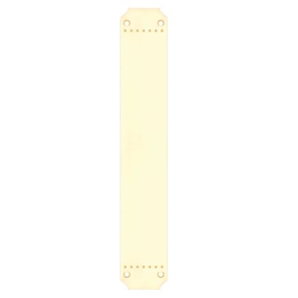 Zoo Hardware Art Nouveau fingerplate - Polished Brass
