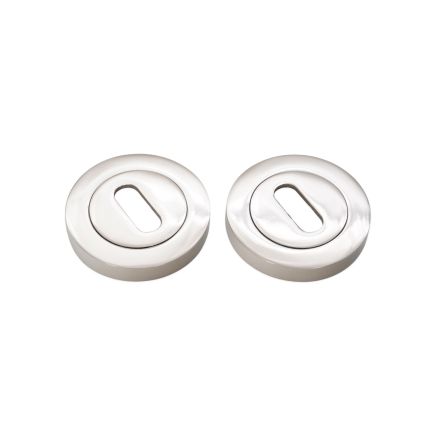 Oval Standard Escutcheon Polished Nickel