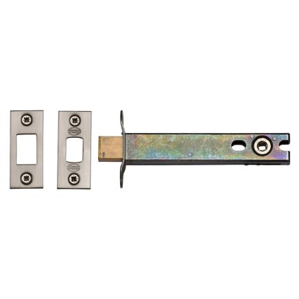 5" Tubular Bathroom Bolt  Satin Nickel