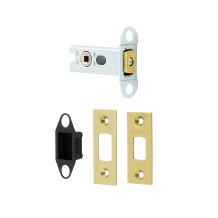 Jedo Heavy Duty Tubular Deadbolts 64mm Satin Brass - By Frelan Hardware - JL-HDB64SB