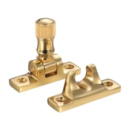 Zoo Hardware Brighton Pattern Sash Fastener - Polished Brass