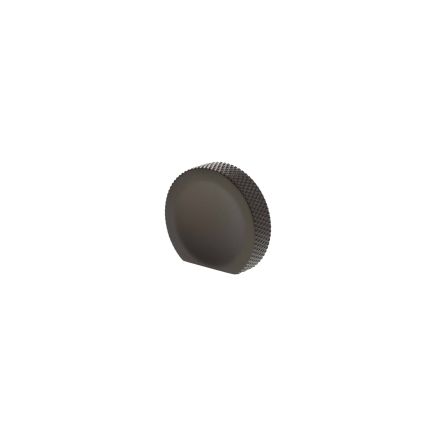Millhouse Brass Eiffel Knurled Finger Pull Cabinet Knob Handle - Urban Dark Bronze