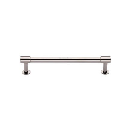 Heritage Brass Cabinet Pull Phoenix Design with 16mm Rose 128mm CTC Polished Nickel finish