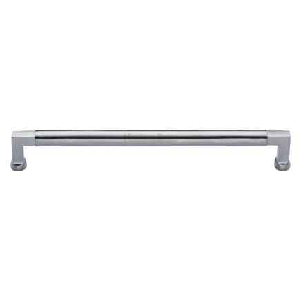 Heritage Brass Cabinet Pull Bauhaus Design 254mm CTC Satin Chrome Finish