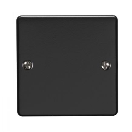 Eurolite Enhance Decorative Single Blank Plate Matt Black