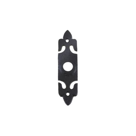 Zoo Hardware Bell Push with Rectangular Plate - 45mm x 77mm - Black