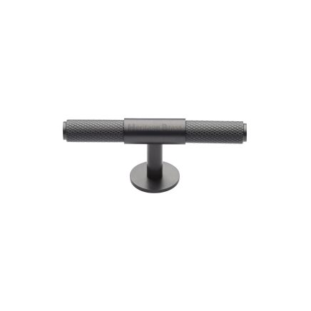 Heritage Brass Cabinet Knob Knurled Fountain Design 60mm Matt Bronze finish
