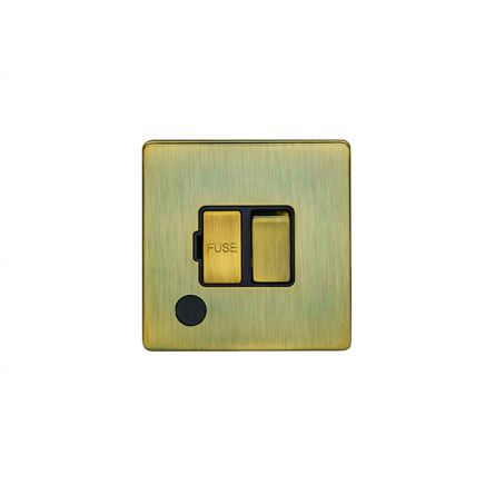 Eurolite Concealed 3mm Switched Fuse Spur Antique Brass