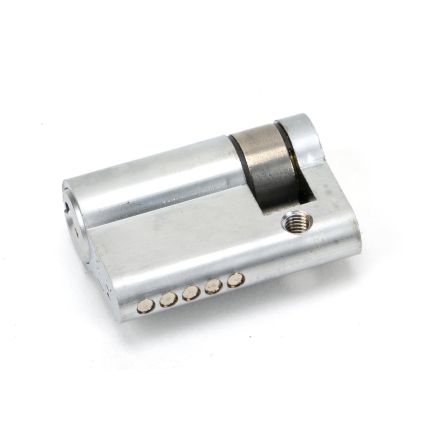 Satin Chrome 35/10 5pin Single Cylinder