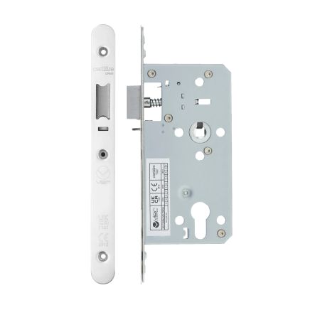 Zoo Hardware 2 Piece - DIN night latch - 72mm c/c - backset 55mm - radius - Stainless Steel